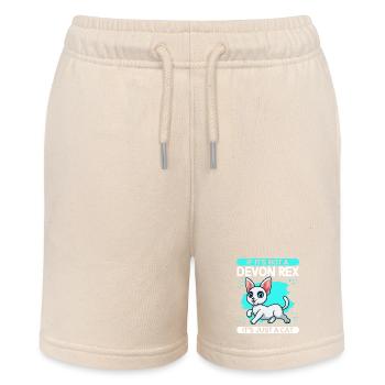 Devon Rex Katze Katzenbesitzer Katzen Geschenk - Stanley/Stella Teenager Bio-Joggingshorts MINI BOLTER - Natur - Vorne
