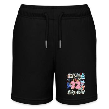 C’est mon beignet de vacances de bonhomme de neige de 12 ans - Short bio MINI BOLTER Stanley/Stella Ado - noir - Devant