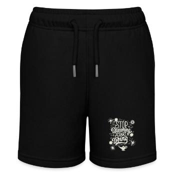 Motivation, slogan de motivation, typographie - Short bio MINI BOLTER Stanley/Stella Ado - noir - Devant