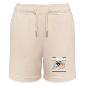 Pug Dogs Dog Owner Dog Owner Gift - Stanley/Stella MINI BOLTER Organic Teen Jogging Shorts - soft Ecru - Front