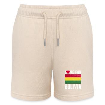 Bolivia Souvenir - Stanley/Stella MINI BOLTER Organic Teen Jogging Shorts - soft Ecru - Front
