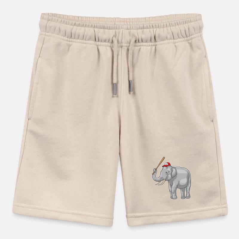 Elephant Baseball Bat Baseball Stanley/Stella MINI BOLTER Organic Teen Jogging Shorts