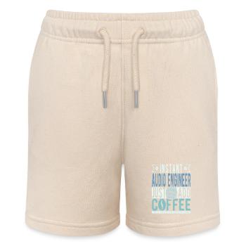 Buchalter coffee saying - Stanley/Stella MINI BOLTER Organic Teen Jogging Shorts - soft Ecru - Front