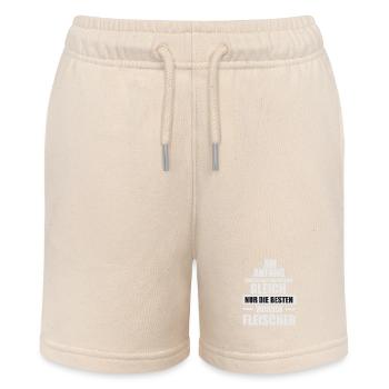 Fleischer Metzger Zerleger Schlachter - Stanley/Stella Teenager Bio-Joggingshorts MINI BOLTER - Natur - Vorne