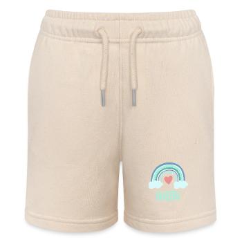 Gustav Name Rainbow Baby - Stanley/Stella MINI BOLTER Organic Teen Jogging Shorts - soft Ecru - Front