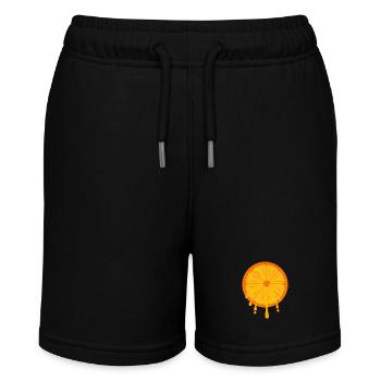 Kirschen - Stanley/Stella Teenager Bio-Joggingshorts MINI BOLTER - Schwarz - Vorne