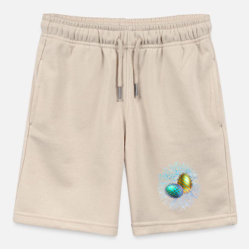 Happy Easter, Easter Eggs, 3D Design Egg Stanley/Stella MINI BOLTER Organic Teen Jogging Shorts