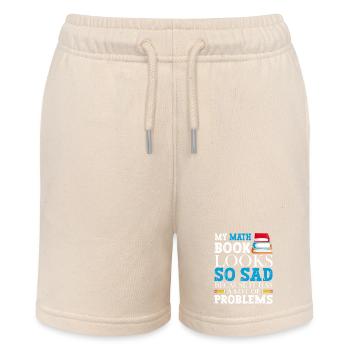 Ein Mathebuch Sieht So Traurig Aus, Weil Es - Stanley/Stella Teenager Bio-Joggingshorts MINI BOLTER - Natur - Vorne