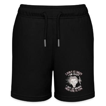 Comic, verrückt, lustiger Spruch, Sarkasmus - Stanley/Stella Teenager Bio-Joggingshorts MINI BOLTER - Schwarz - Vorne