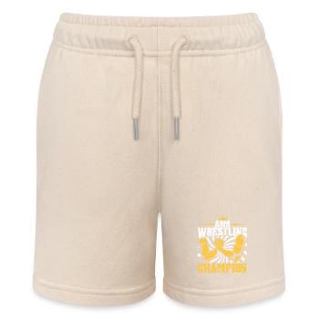 Arm Wrestling Champion - Stanley/Stella MINI BOLTER Organic Teen Jogging Shorts - soft Ecru - Front