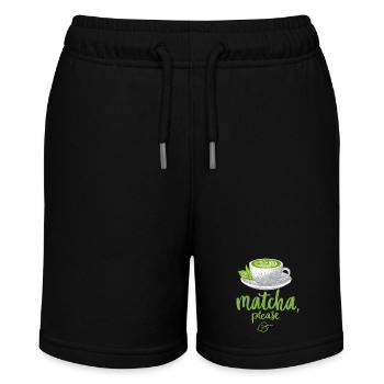 Thé matcha, buveur de thé, matcha latte, thé vert - Short bio MINI BOLTER Stanley/Stella Ado - noir - Devant