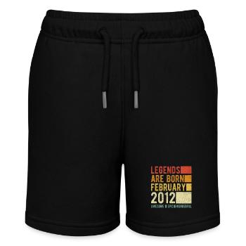 Birthday February 2012 - Stanley/Stella MINI BOLTER Organic Teen Jogging Shorts - black - Front