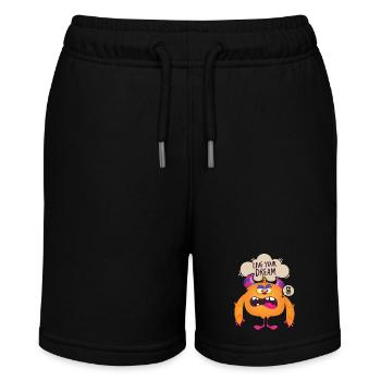 Funny Monster, Live-Your-Dream Motivational Spruc - Stanley/Stella MINI BOLTER Organic Teen Jogging Shorts - black - Front