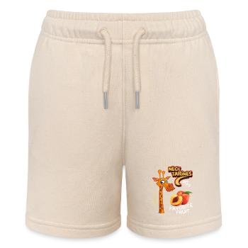 Giraffe lustiger Spruch, Comic-Giraffe, Wortspiel, - Stanley/Stella Teenager Bio-Joggingshorts MINI BOLTER - Natur - Vorne