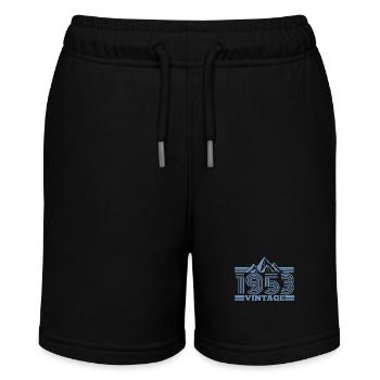 Birthday with mountains for vintage 1953 - Stanley/Stella MINI BOLTER Organic Teen Jogging Shorts - black - Front