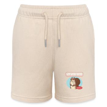 Süßes Eichhörnchen Hörnchen Grauhörnchen Geschenk - Stanley/Stella Teenager Bio-Joggingshorts MINI BOLTER - Natur - Vorne