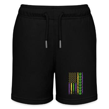 American Cue Sport Flag Billiards - Stanley/Stella MINI BOLTER Organic Teen Jogging Shorts - black - Front
