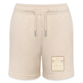 Birthday April 2020 Retro Gift - Stanley/Stella MINI BOLTER Organic Teen Jogging Shorts - soft Ecru - Front