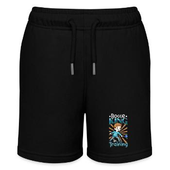 Bocce King in Training - Boccia - Stanley/Stella MINI BOLTER Organic Teen Jogging Shorts - black - Front