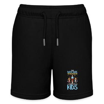 Kinder in der Tagespflege - Tagesvater - Stanley/Stella Teenager Bio-Joggingshorts MINI BOLTER - Schwarz - Vorne