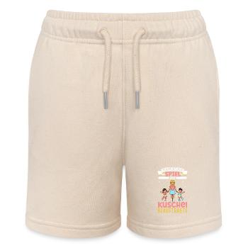 -people play and cuddle officer - Stanley/Stella MINI BOLTER Organic Teen Jogging Shorts - soft Ecru - Front