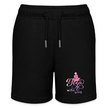 Yoga, Motif de yoga, Boho Girl, Yoga Pose, Dire - Short bio MINI BOLTER Stanley/Stella Ado - noir - Devant