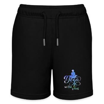 Yoga, Motif de yoga, Boho Girl, Yoga Pose, Dire - Short bio MINI BOLTER Stanley/Stella Ado - noir - Devant