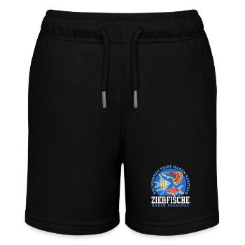 Aquarium Aquarianer Aquaristik Zierfisch Geschenk - Stanley/Stella Teenager Bio-Joggingshorts MINI BOLTER - Schwarz - Vorne