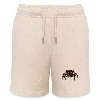 Spinne Springspinne Vogelspinne Tarantula Spinnen - Stanley/Stella Teenager Bio-Joggingshorts MINI BOLTER - Natur - Vorne