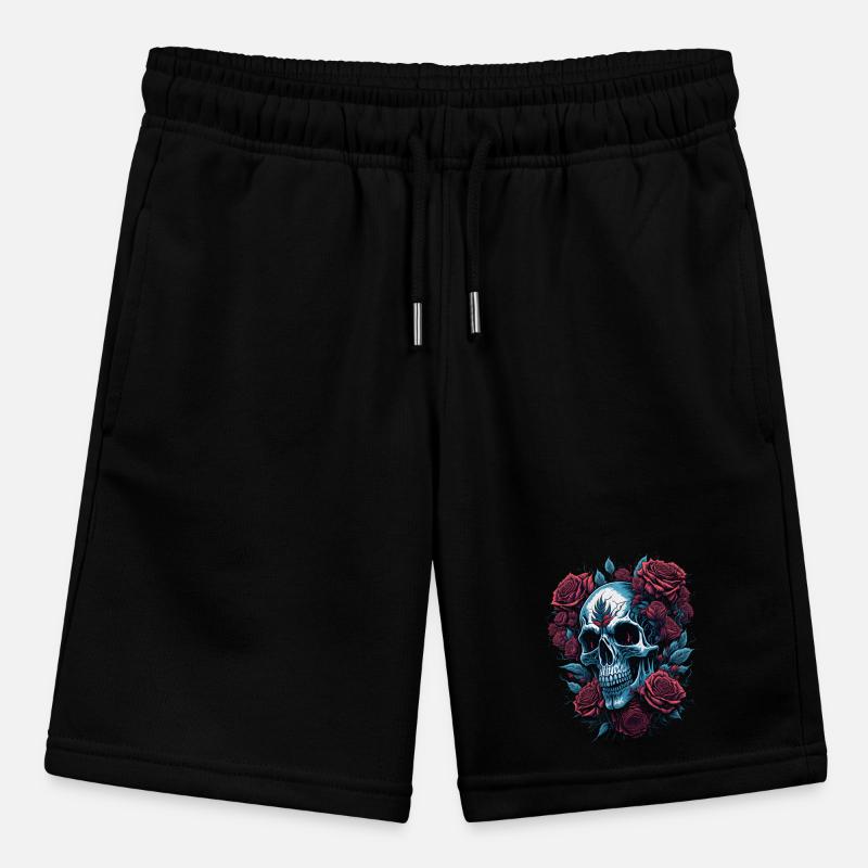 Crâne avec des fleurs de roses Short bio MINI BOLTER Stanley/Stella Ado