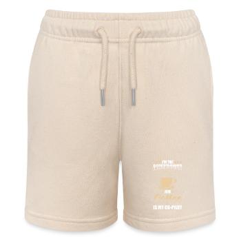 Receptionist Gift Receptionist Coffee - Stanley/Stella MINI BOLTER Organic Teen Jogging Shorts - soft Ecru - Front