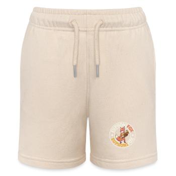 Euphonifox - Fuchs mit Euphonium - Stanley/Stella Teenager Bio-Joggingshorts MINI BOLTER - Natur - Vorne