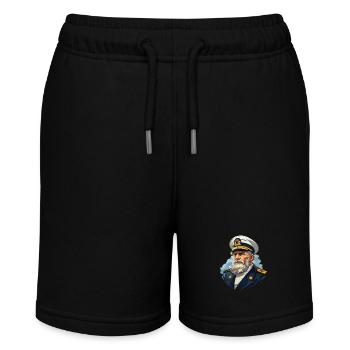 Matrose Segeln - Stanley/Stella Teenager Bio-Joggingshorts MINI BOLTER - Schwarz - Vorne