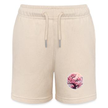 Cherry blossom tree - Stanley/Stella MINI BOLTER Organic Teen Jogging Shorts - soft Ecru - Front