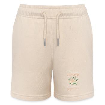 Rosenblüten Rosen Rosengarten Aroma Rosenduft - Stanley/Stella Teenager Bio-Joggingshorts MINI BOLTER - Natur - Vorne