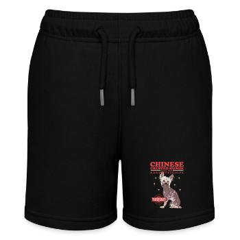 Chien à crête chinois Cadeau à crête chinoise - Short bio MINI BOLTER Stanley/Stella Ado - noir - Devant