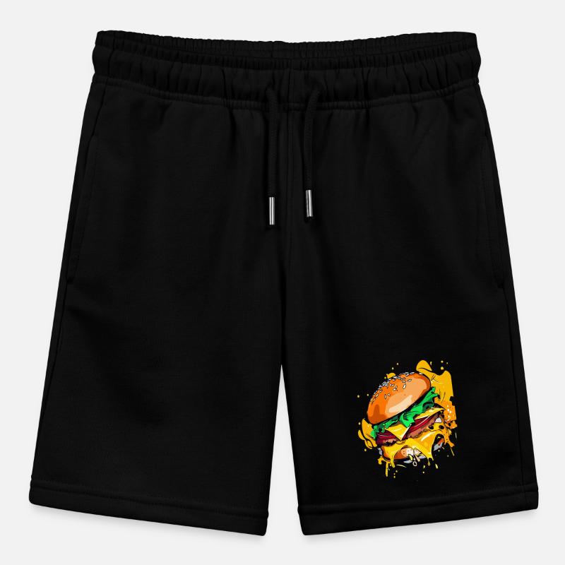 Extra Cheese Burger Cheeseburge Stanley/Stella MINI BOLTER Organic Teen Jogging Shorts