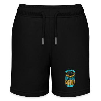 Jesus hilft dem Pfadfinder - Stanley/Stella Teenager Bio-Joggingshorts MINI BOLTER - Schwarz - Vorne