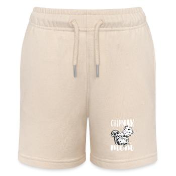 Chipmunk owner - chipmunk mom - Stanley/Stella MINI BOLTER Organic Teen Jogging Shorts - soft Ecru - Front