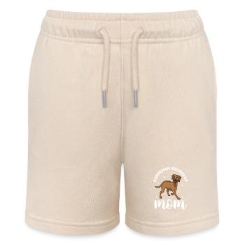 Rhodesian Ridgeback Mom - Rhodesian Ridgeback - Stanley/Stella MINI BOLTER Organic Teen Jogging Shorts - soft Ecru - Front