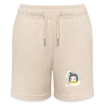 Chibi Kawaii Tofu Geisha - Stanley/Stella MINI BOLTER Organic Teen Jogging Shorts - soft Ecru - Front