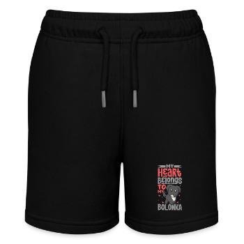 Dog love - Bolonka Zwetna - Stanley/Stella MINI BOLTER Organic Teen Jogging Shorts - black - Front