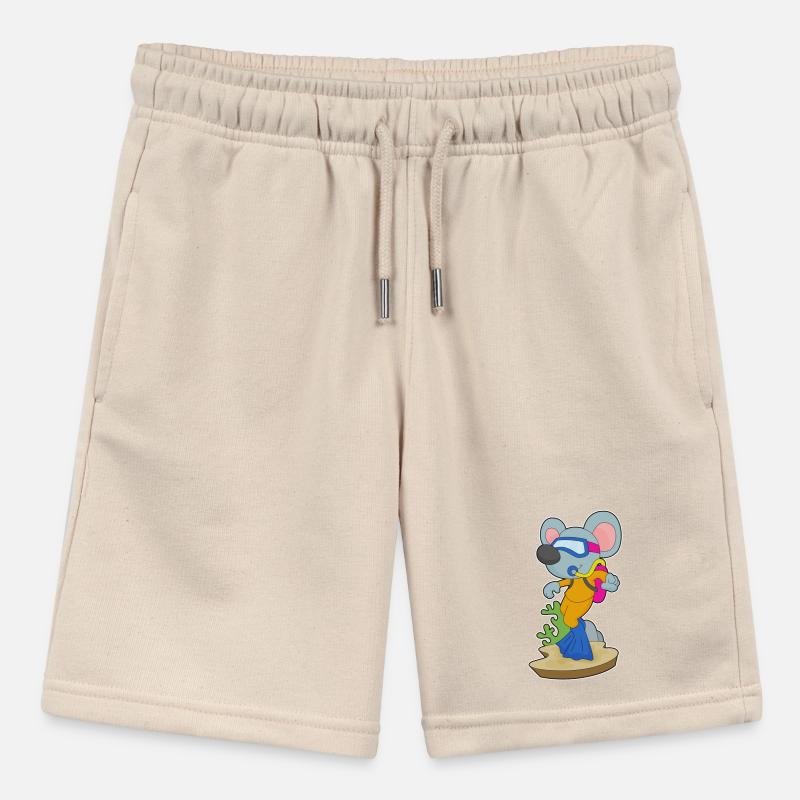Mouse Diver Oxygen Tank Diving Stanley/Stella MINI BOLTER Organic Teen Jogging Shorts