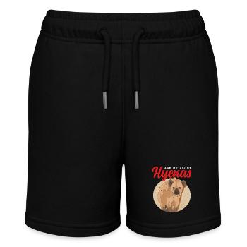 Hyena Hyena Spotted Hyena Gift - Stanley/Stella MINI BOLTER Organic Teen Jogging Shorts - black - Front
