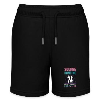 Square Dancing Because Therapy Is Country Dance - Stanley/Stella Teenager Bio-Joggingshorts MINI BOLTER - Schwarz - Vorne