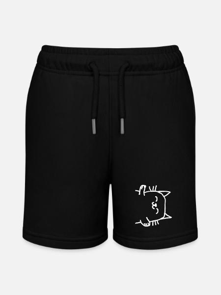 Cat Animal - Stanley/Stella MINI BOLTER Organic Teen Jogging Shorts - black