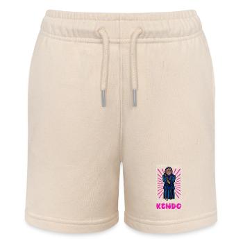 I Can't - My Daughter Has Kendo - Stanley/Stella MINI BOLTER Organic Teen Jogging Shorts - soft Ecru - Front