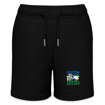 Scottish and a little bit of Irish roots - Stanley/Stella MINI BOLTER Organic Teen Jogging Shorts - black - Front
