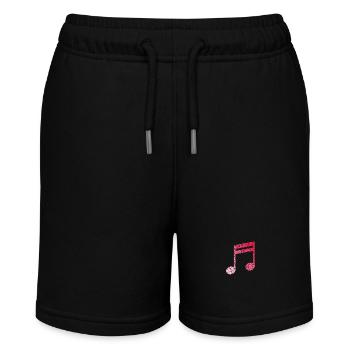 Noten Musik Musikton Takt - Stanley/Stella Teenager Bio-Joggingshorts MINI BOLTER - Schwarz - Vorne