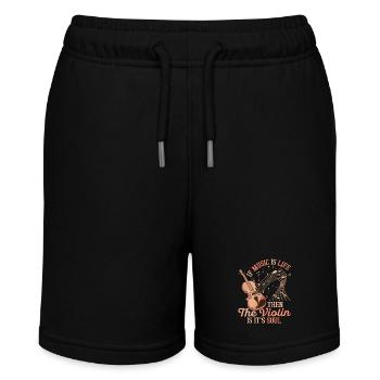 If Music Is Life Then The Violin Orchestra Violini - Stanley/Stella Teenager Bio-Joggingshorts MINI BOLTER - Schwarz - Vorne